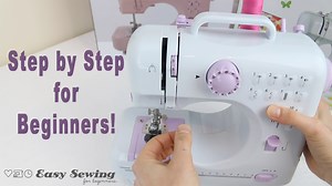 How to Use a FHSM 505 Portable Mini Sewing Machine - Easy Sewing For Beginners