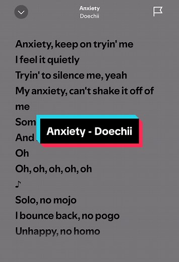 Anxiety Lyrics and Meaning - Doechii