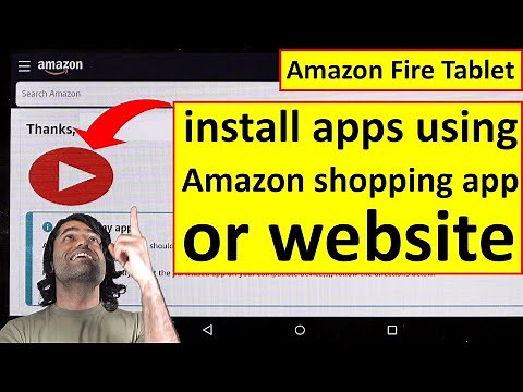 How to install apps on fire tablet using Amazon shopping app