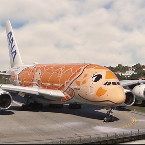 12M views · 630K reactions | O Airbus A380 Mais Bonito do Mundo. Inédito! Airbus A380 decola com a MAIOR pintura de tartarugas do mundo – uma homenagem à natureza. #AmaZing #fly #aviation #beautiful #msfs2020 | Level Up Aero | Facebook