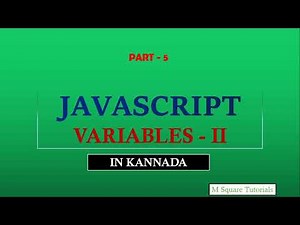 #5 | JavaScript Tutorial for beginners | In Kannada | Variables - 2