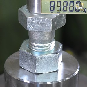 How Strong Are Bolt Threads?! | Hydraulic press channel
