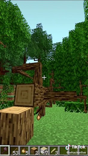 Reply to @michaelhyper1 finally nobody can leave Minecraft trees with just the tops.. #Minecraft #SchickAsks #Whacker