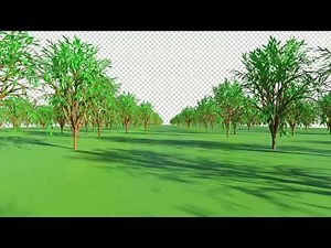 animated cartoon background loop park scene 1