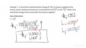 How to Calculate the Change in Kinetic Energy on an Object from its Change in Rotational Momentum | Physics | Study.com