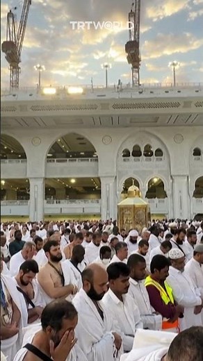 Pilgrims perform Eid al Adha prayer at Kaaba in Mecca