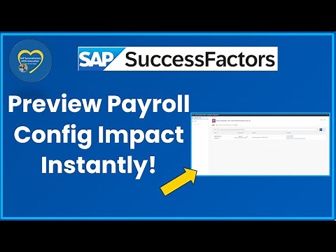 SAP Payroll Amazing Real-Time Preview of Payroll Configuration