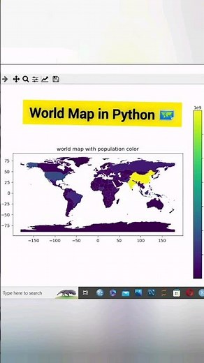 World Map With Python🔥(Geopandas)#pythonprogramming