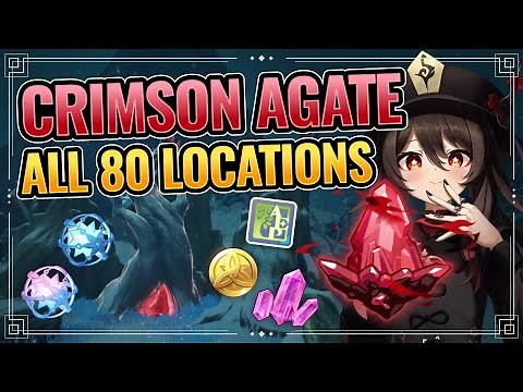 All 80 Crimson Agates Locations (WITH TIMESTAMPS + DETAILED GUIDE!) Genshin Impact Dragonspine