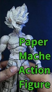 Goku Paper Action Figure | Full tutorial available on description #actionfigures #goku