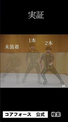 【コアフォース検証動画】コアフォースを付けたら早く動けるのかを反復横跳びで試してみた