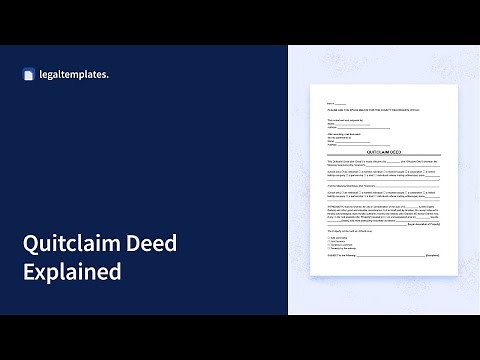 How to write a Quitclaim Deed