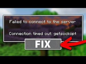 How to Fix Minecraft Error Connection Timed Out: getsockopt (2026 Working Fix)