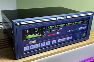 Alguien acaba de llevar el concepto de retro a otro nivel: ha creado un reproductor físico de “Winamp”