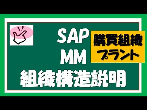 【SAP MM】2回目 SAP MM購買管理モジュールの組織構造説明