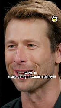 Glen Powell's reaction to every wing on Hot Ones 😓💦