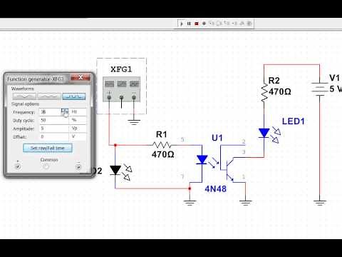 Opto Coupler Circuit Simulation