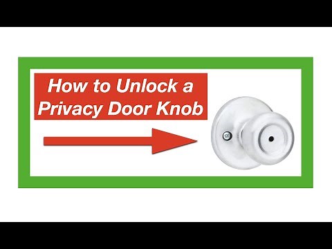 How to Unlock a Privacy Door Knob (2022)