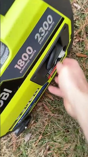 Ryobi 2300 watt startup #ryobi #generator