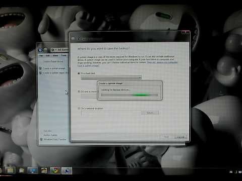 Create System Image in Windows 7