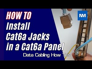 How to Install Cat6a Jacks in a Cat6a Panel (Cat6a RJ45 connectors)
