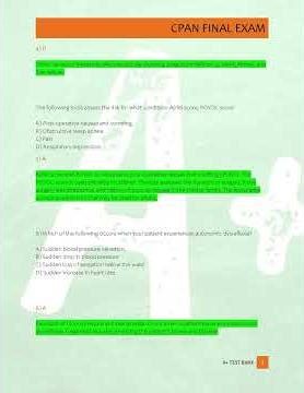 Cpan Exam 3 Latest TEST BANK A Comprehensive Prep Guide With 300 Verified Questions