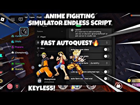 [🎄] Anime Fighting Simulator : Endless Script For Mobile And Pc | AutoFarm | Keyless