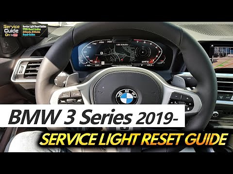 BMW 3 series 2019 2020 2021 - Service Light Reset Guide