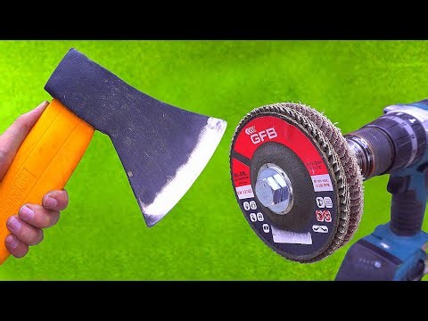 This sharpening method will amaze you! Get your axes razor sharp with DIY wood tools