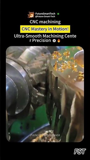 CNC Mastery in Motion! Ultra-Smooth Machining Center Precision ⚙🔥