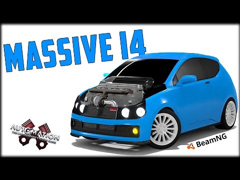 Biggest Inline 4 Engine!? ~ Automation - BeamNG