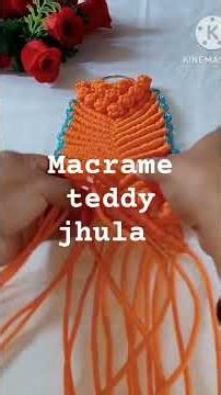how to make macrame teddy jhula part 3#shorts