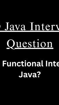 Java Interview Question #60: What are Functional Interfaces in Java? | Logic Ladder