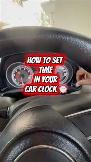 How to Set Time in Your Car Clock ⏰ | Simple #dzire #marutisuzuki