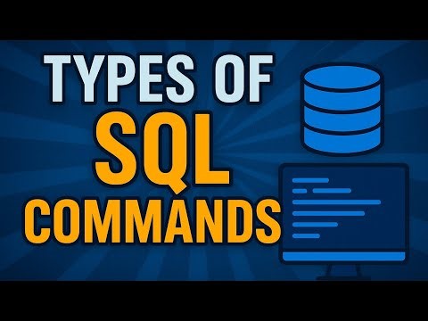 Types of SQL Commands Explained with Examples | SQL Tutorial for Beginners | DDL, DML, DCL, TCL, DQL