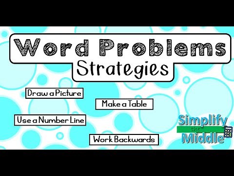 Integer Word Problem Strategies
