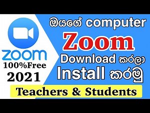 How to Download & Install ZOOM For Pc Laptop 2021 | sinhala