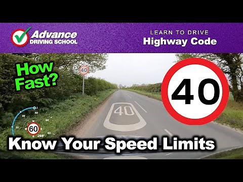 Know Your Speed Limits | Highway Code