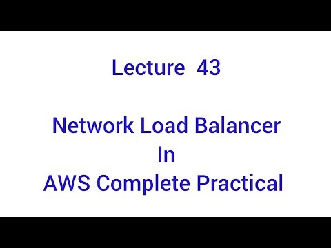 Lecture 43 Network load balancer in aws practical #aws #awsdevop #loadbalancer #learning #aws