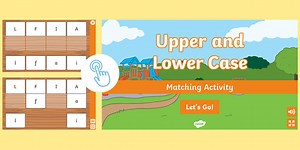 Upper and Lower Case Interactive Matching Activity