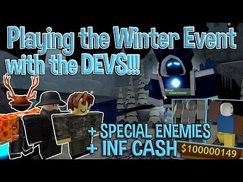 I got to play the EVOLUTION EVADE WINTER EVENT with the DEVELOPERS!!!