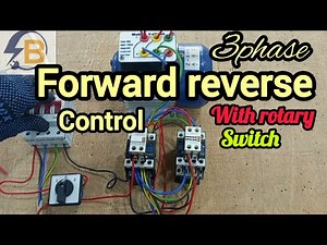 3 phase motor reverse and forward with rotary switch
