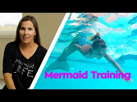 Beginner Mermaid Training Lesson 2 | How to start swimming with your mermaid tail