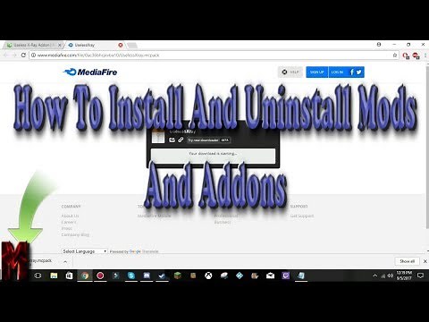 How To Install And Uninstall Mods And Addons For Minecraft Windows 10 Edition Full Tutorial