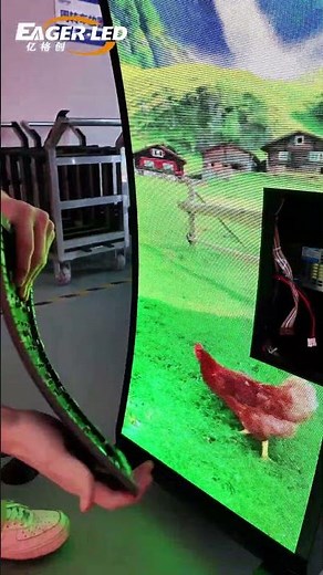 Portable and easy to install—do you like it? #ledscreen #leddisplay #eagerled #indoorledscreen