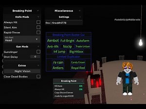 Breaking Point Scripts - Aimbot And Fullbright