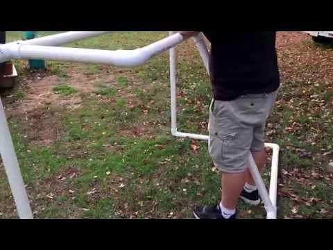 How to make a (cheap and easy) hockey goal!