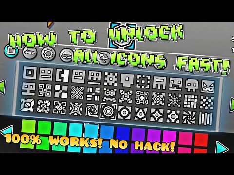 How To Unlock All Icons In Geometry Dash 2.2 Full & Quick Tips! 2024! All Cube Tutorials!