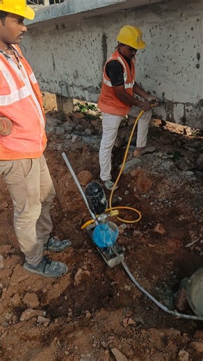 Pressure grouting in water retaining structure.