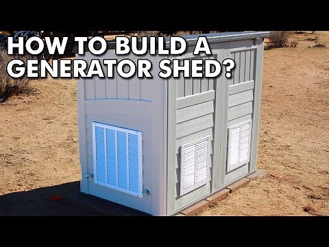 How to build a portable generator shed enclosure?